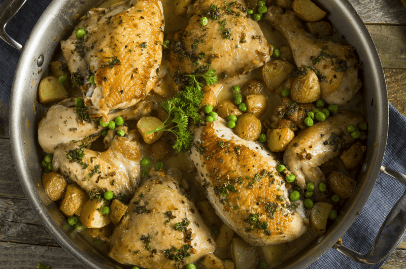Homemade Chicago-Style Chicken Vesuvio
